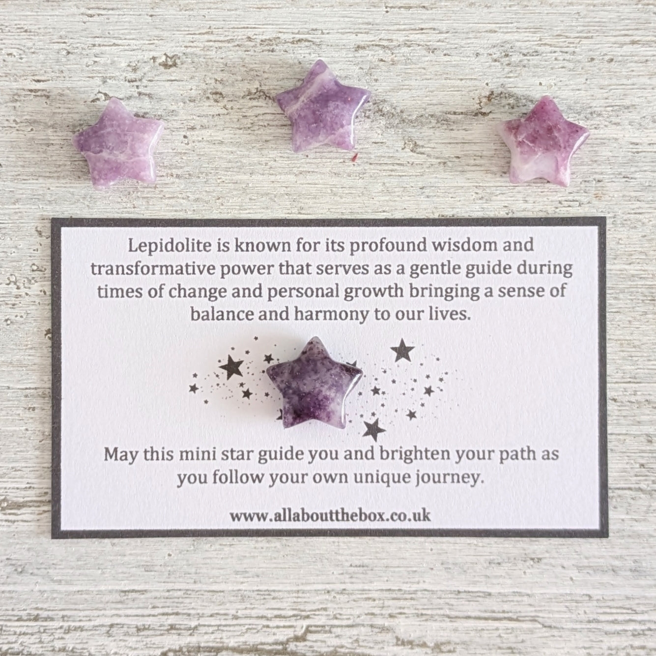 Mini Lepidolite Star
