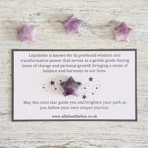 Mini Lepidolite Star