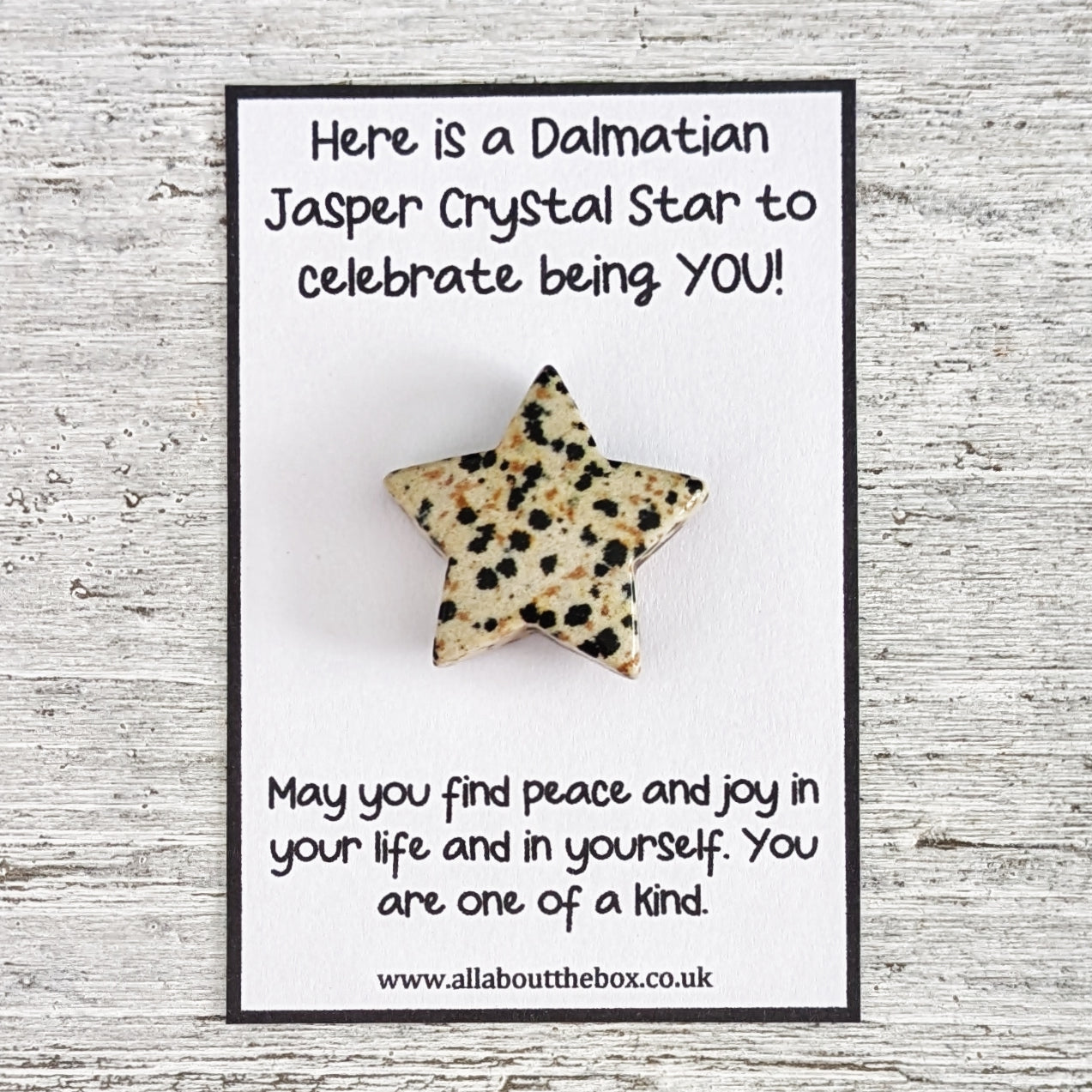 Childrens Crystal Star - Dalmatian Jasper