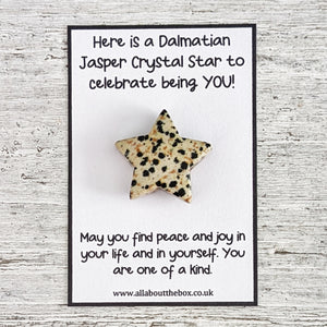 Childrens Crystal Star - Dalmatian Jasper