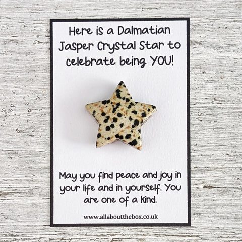 Childrens Crystal Star - Dalmatian Jasper