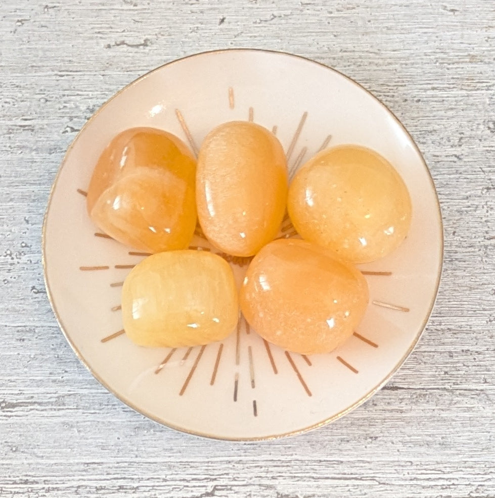 Orange Calcite Tumblestone