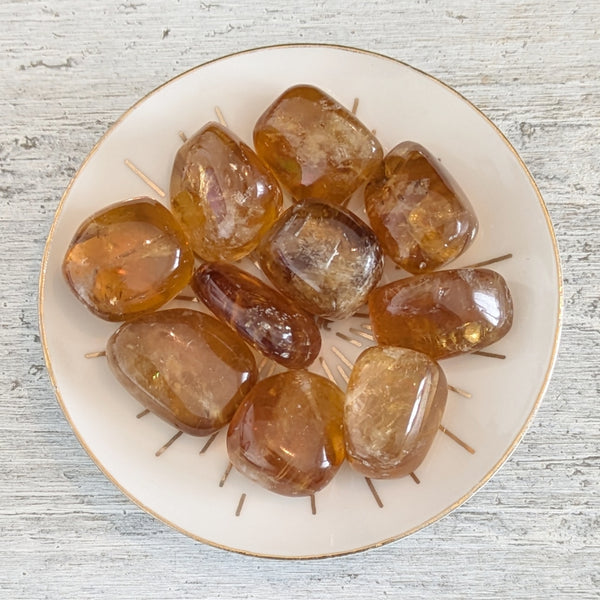 Honey Calcite (Dark) Tumblestone