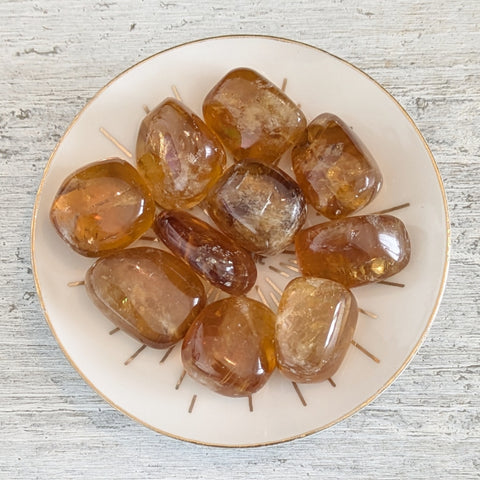 Honey Calcite (Dark) Tumblestone