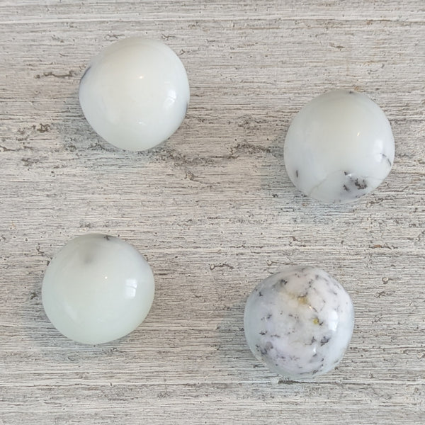 White Opal Tumblestone