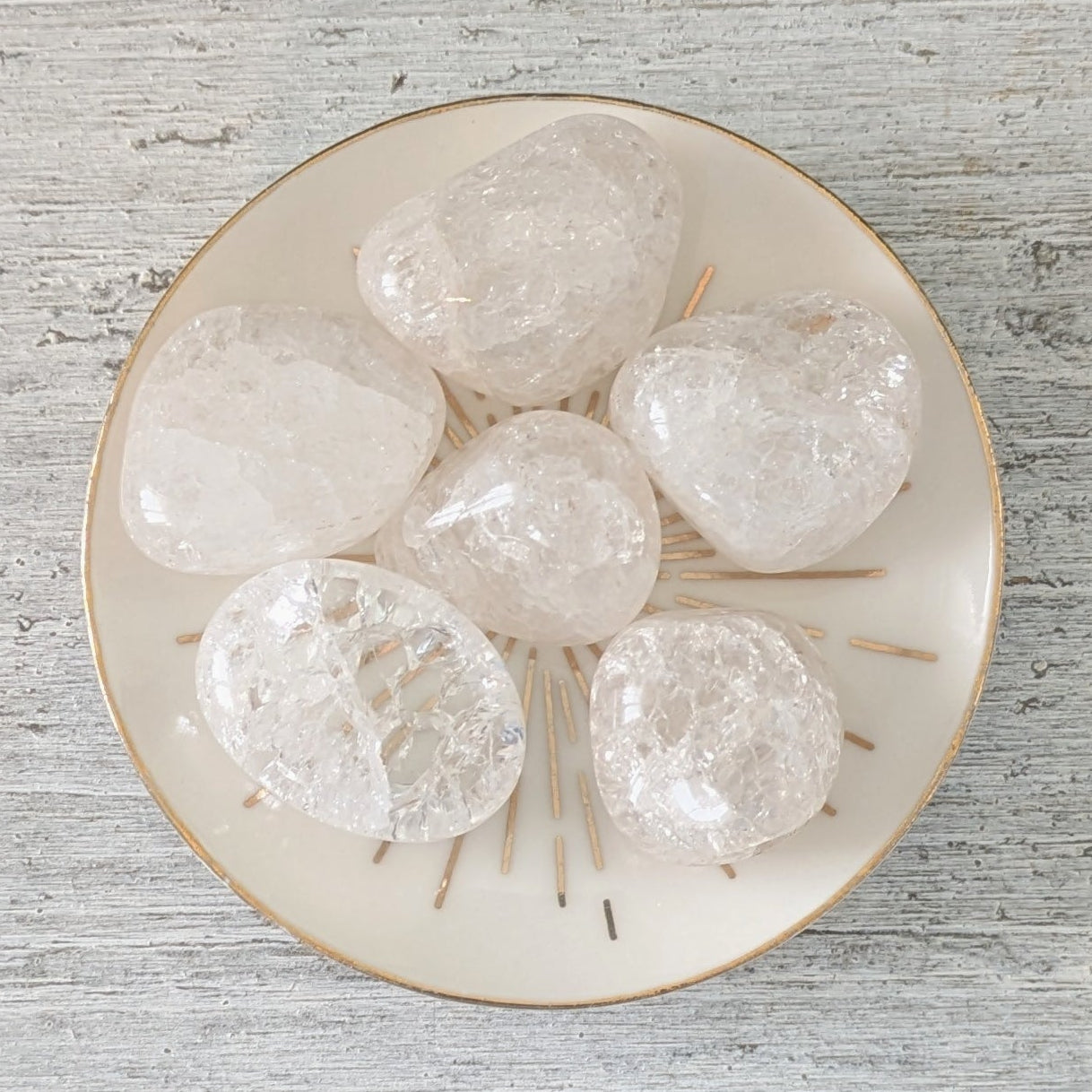 Crackle Quartz Tumblestone