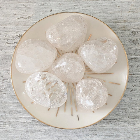 Crackle Quartz Tumblestone