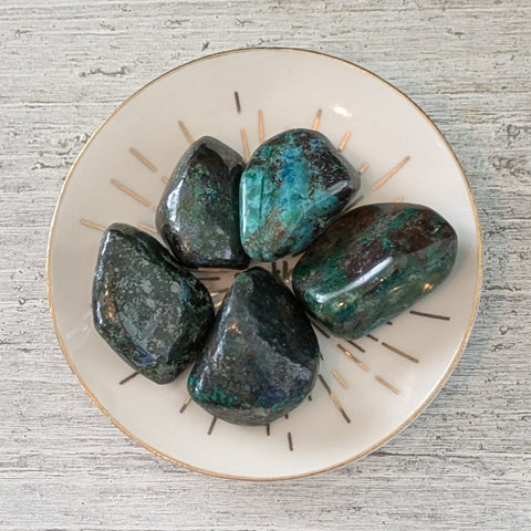 Malachite & Chalcocite Tumblestone