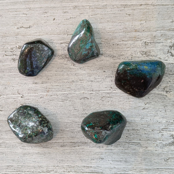 Malachite & Chalcocite Tumblestone