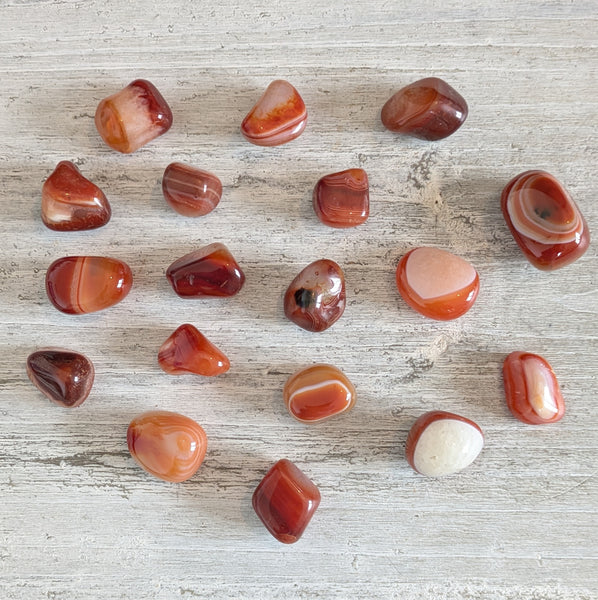 Red Banded Agate Tumblestone