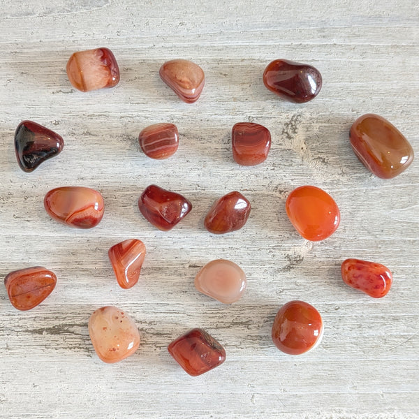 Red Banded Agate Tumblestone