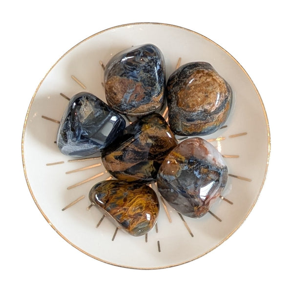 Pietersite Tumblestone - The Tempest Stone - Motivation & Happiness Rare Gemstone