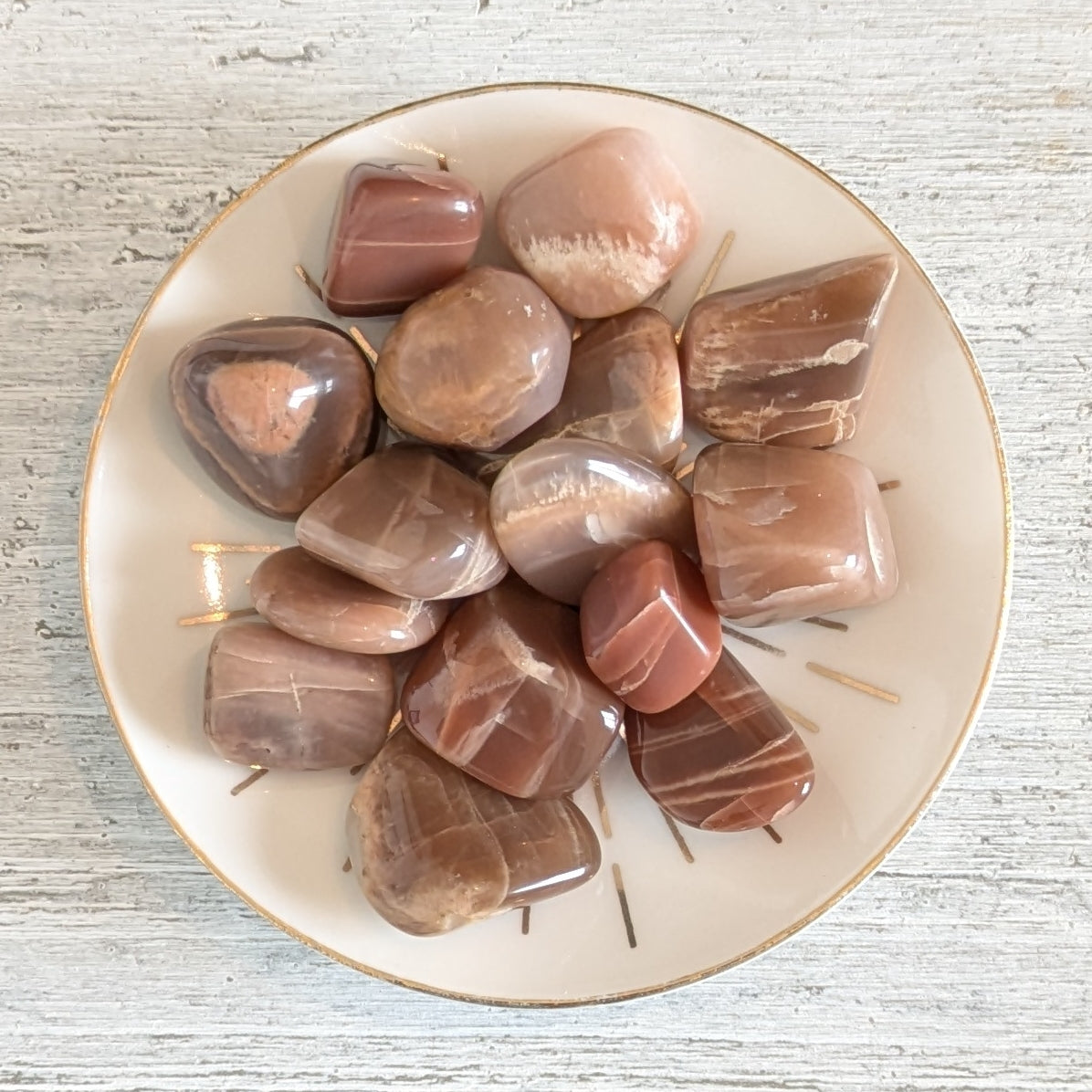 Moonstone (Dark Pink) Tumblestone