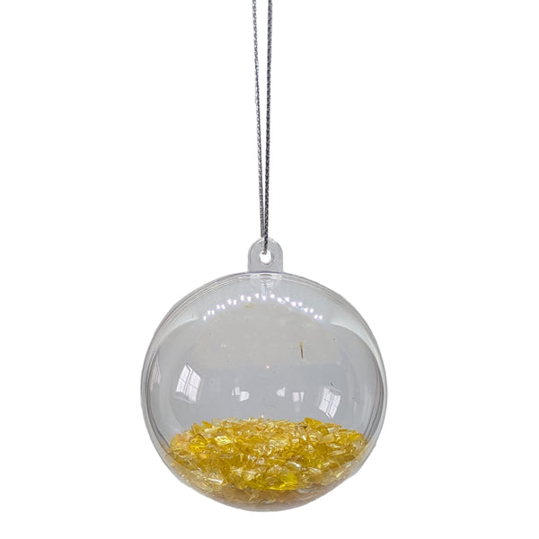 Crystal Christmas Baubles - 6cms