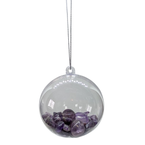 Crystal Christmas Baubles - 6cms