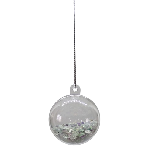 Crystal Christmas Baubles - 4cms