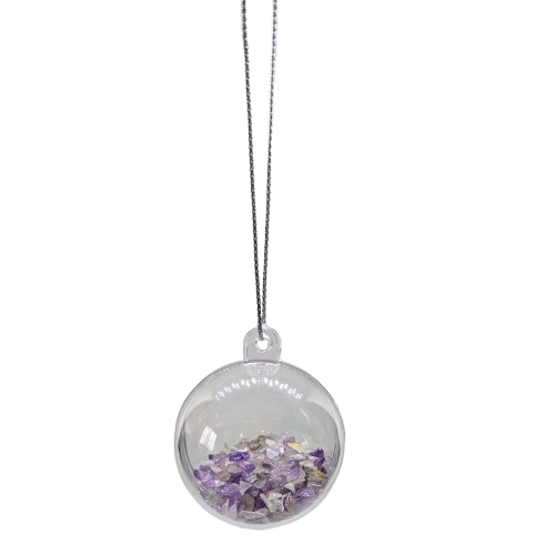 Crystal Christmas Baubles - 4cms
