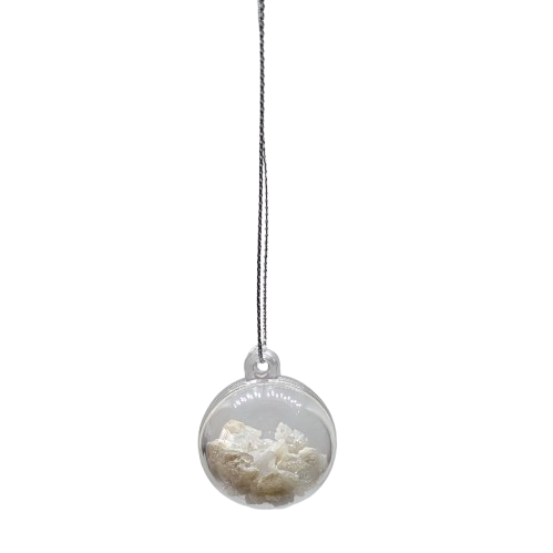 Crystal Christmas Baubles - 3cms