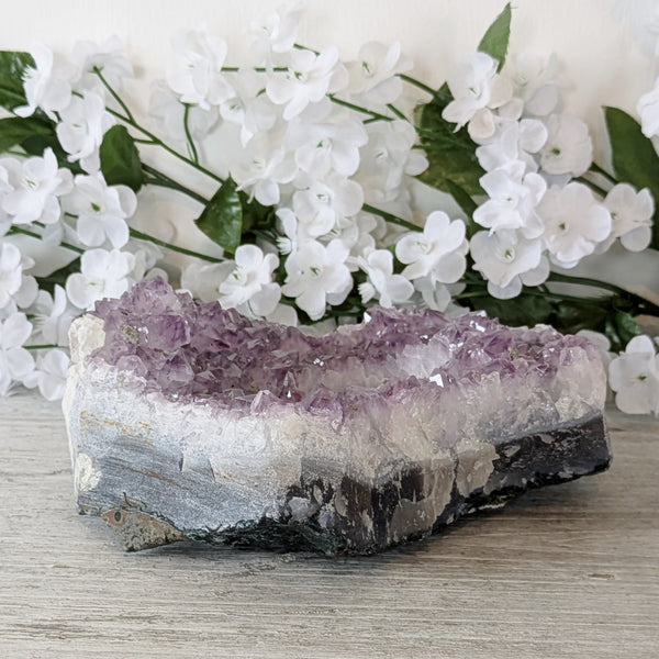 Natural Brazilian Amethyst Tealight Holder - Sold As Seen (1)