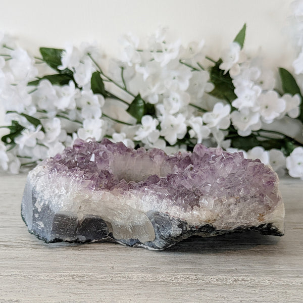 Natural Brazilian Amethyst Tealight Holder - Sold As Seen (1)