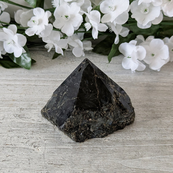 Natural Larvikite Polished Point Incense Holder