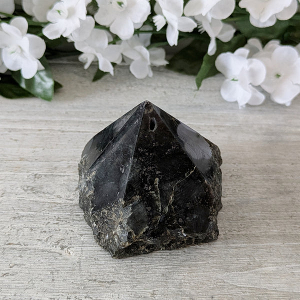 Natural Larvikite Polished Point Incense Holder