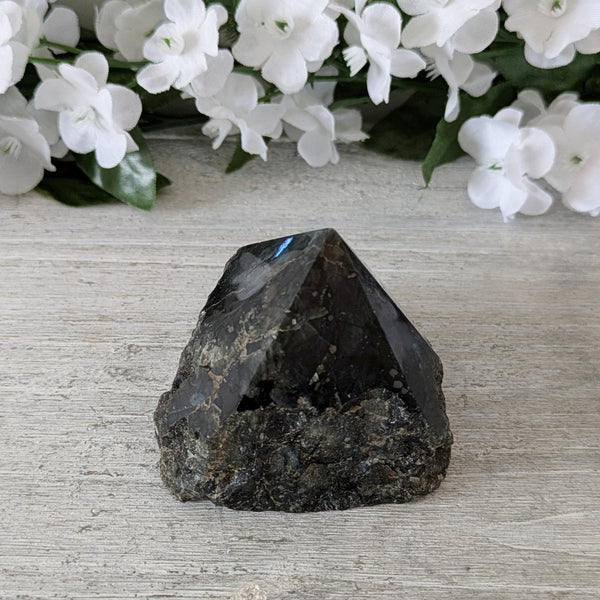 Natural Larvikite Polished Point Incense Holder