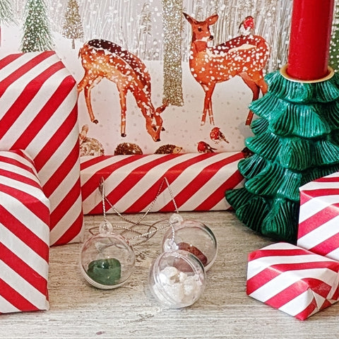 Crystal Christmas Baubles - 3cms