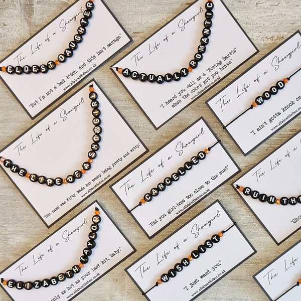 The Life of a Showgirl Tracklist Bracelets