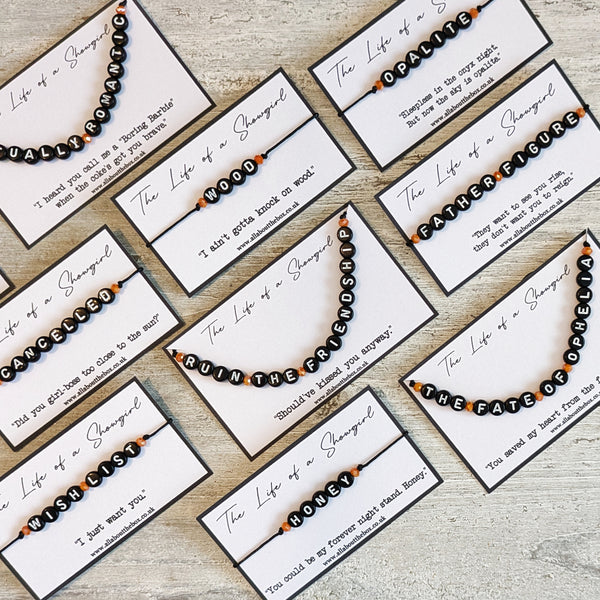 The Life of a Showgirl Tracklist Bracelets