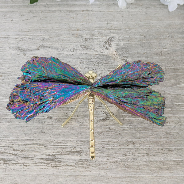 Kyanite Aura Dragonfly - Sold As Seen