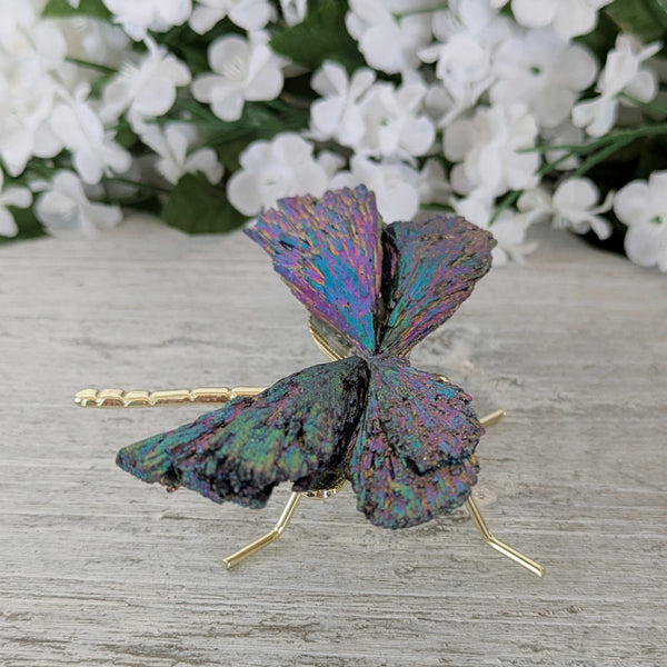 Kyanite Aura Dragonfly - Sold As Seen