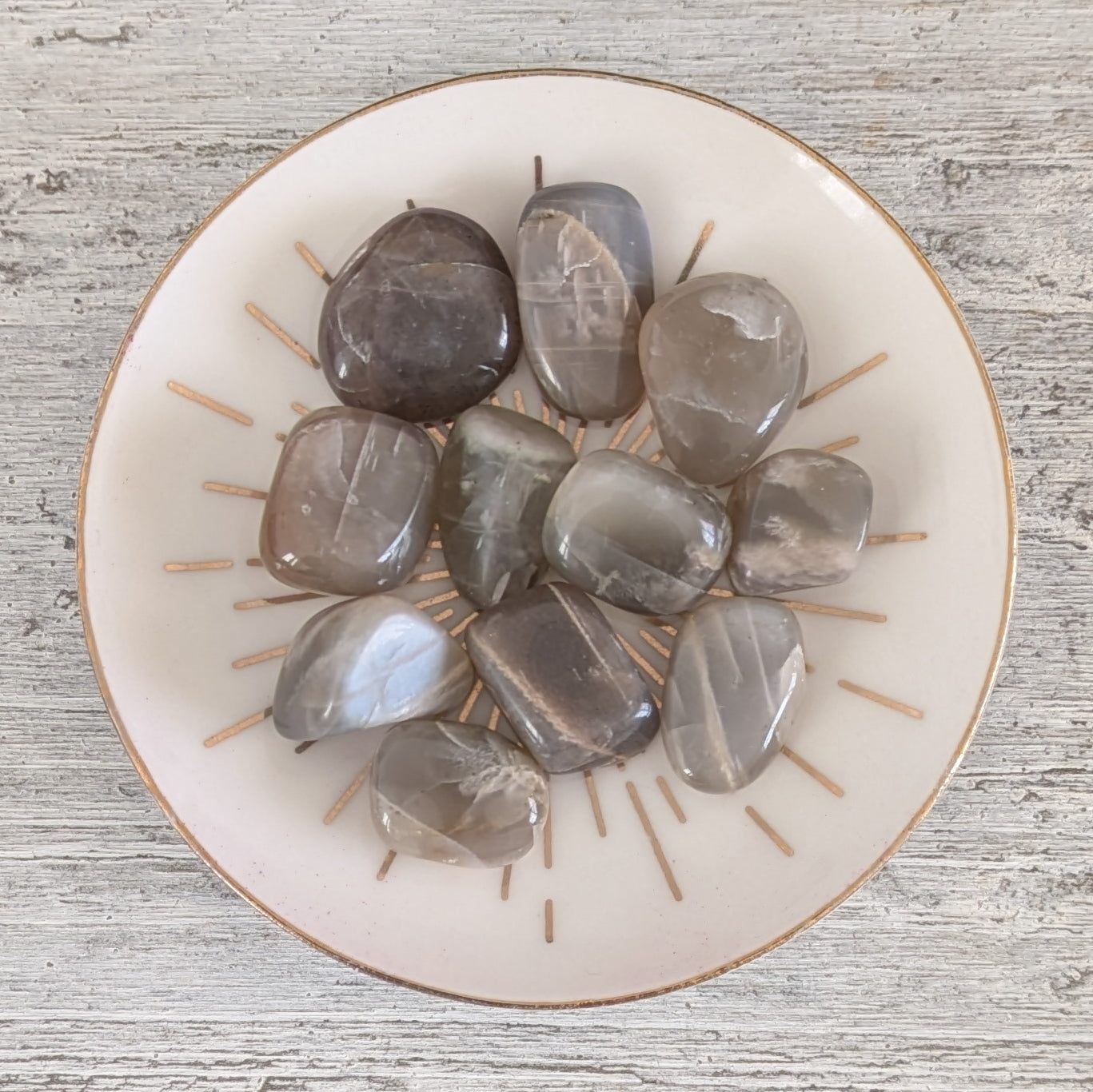 Moonstone (Grey) Tumblestone