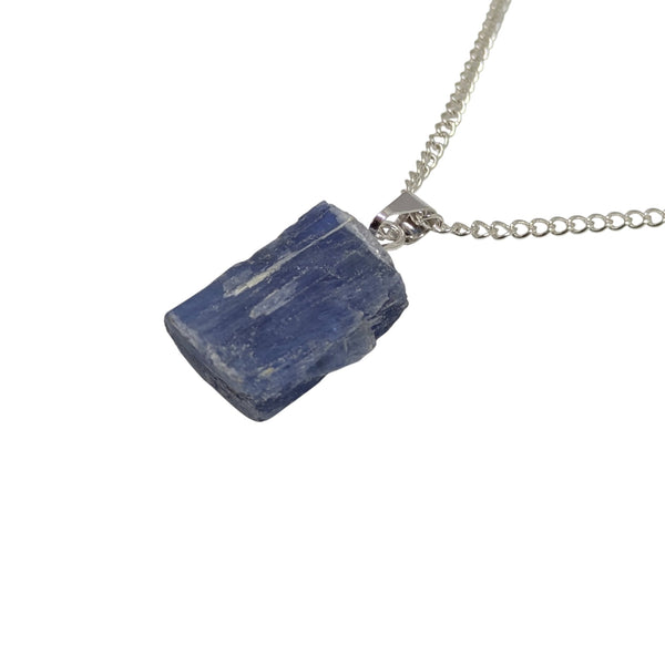 Raw Blue Kyanite Necklace - Natural Crystal Necklace - Raw Gemstone Jewellery - Kyanite Pendant - Ethically Sourced Crystals