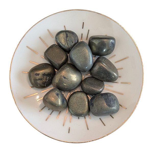 Chalcopyrite Crystal Tumbled Stones