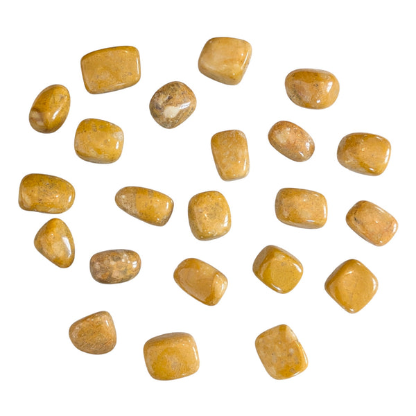 Yellow Jade Crystal Tumblestone UK - Rare Gemstones - Collectors Stones - Healing Crystals