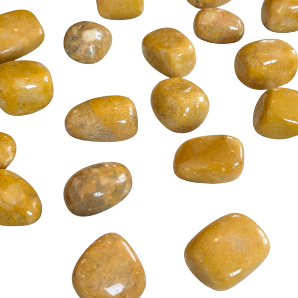 Yellow Jade Crystal Tumblestone UK - Rare Gemstones - Collectors Stones - Healing Crystals