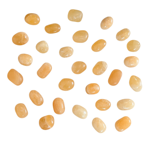 Orange Calcite Crystal Tumblestone - Gemstone For Positive Energy