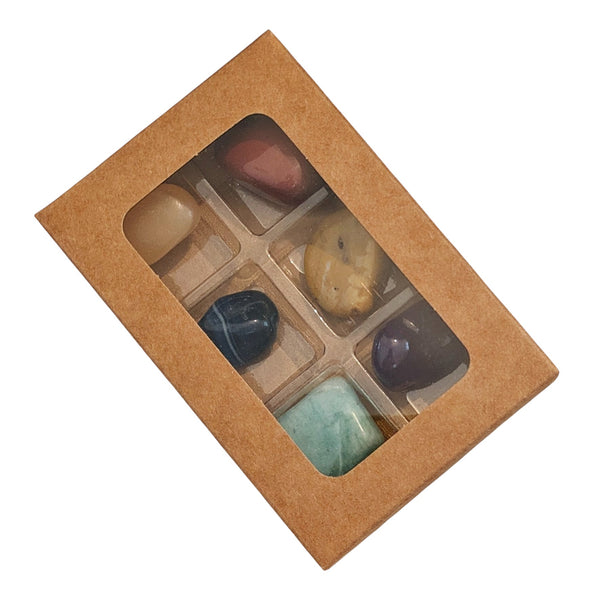 Childrens Crystal Selection Box UK - Colourful Selection - Beginners Gemstones - Kids Crystals _ Gifts for Children