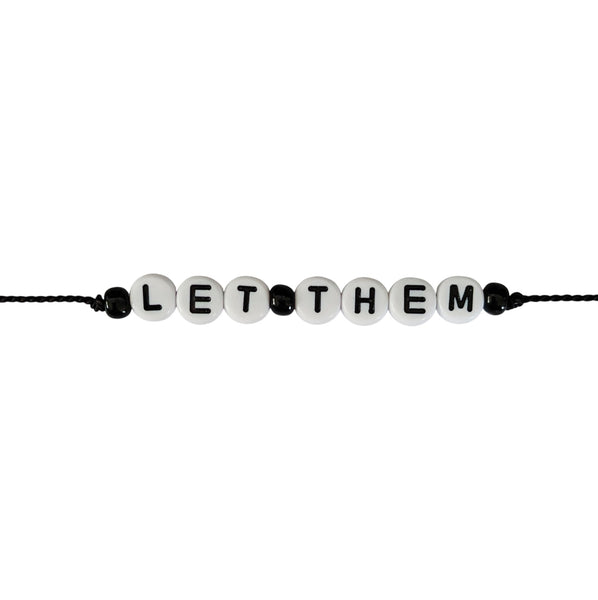 Let Them Affirmation Bracelet - Self Empowerment Bracelet - Affirmation Jewellery - Let Them Theory
