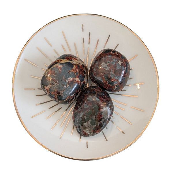 Zincite & Franklinite (USA) Crystal Tumblestone - Rare Crystal - Collectors Crystal