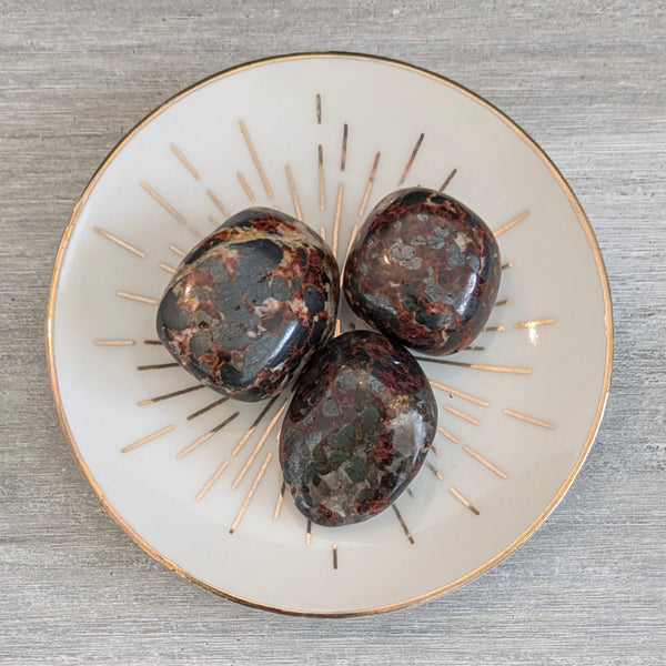 Zincite & Franklinite (USA) Crystal Tumblestone - Rare Crystal - Collectors Crystal