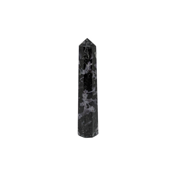Madagascan Indigo Gabbro Crystal Tower Point UK - Energy Point - Healing Crystals - Gemstone Tower