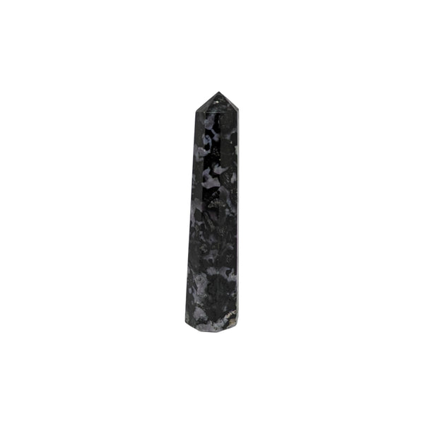 Madagascan Indigo Gabbro Crystal Tower Point UK - Energy Point - Healing Crystals - Gemstone Tower