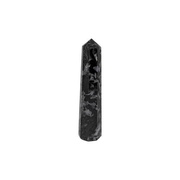 Madagascan Indigo Gabbro Crystal Tower Point UK - Energy Point - Healing Crystals - Gemstone Tower
