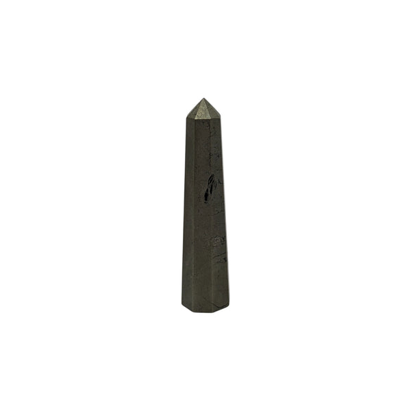 Iron Pyrite Crystal Tower Point - Fools Gold Tower - Crystal Energy - Positive Energy - UK Crystal Seller