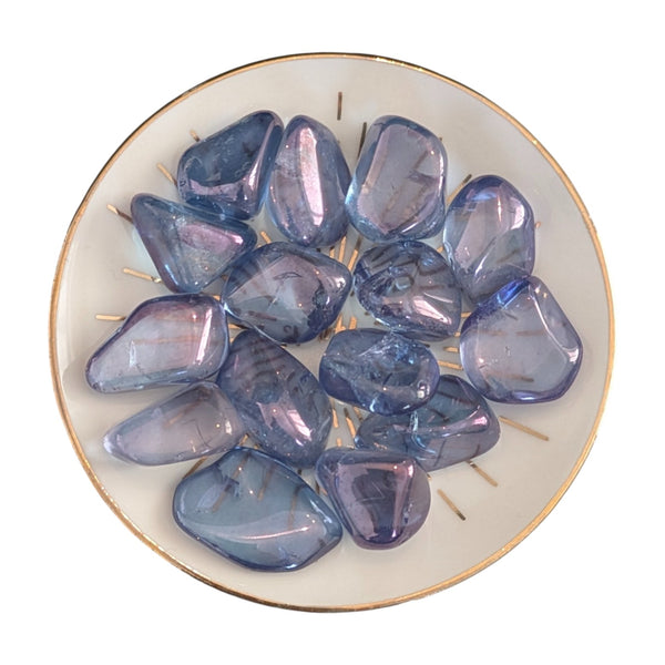 Tanzine Aura Quartz Crystal Tumblestone - Psychic Gemstone - Aura Crystals - UK Crystal Shop