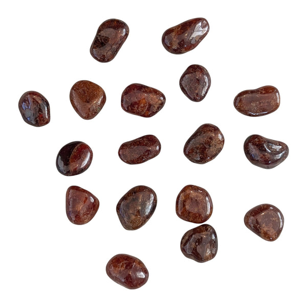 Hessonite Garnet Crystal Tumblestone - Rare Gemstone - Cinnamon Stone - Leo Crystal - Ethically Sourced - UK Crystal Shop