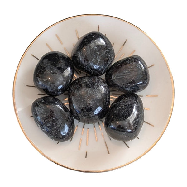 Arfvedsonite Crystal Tumblestone - Rare Crystal - Psychic Gemstone - UK Crystal Shop