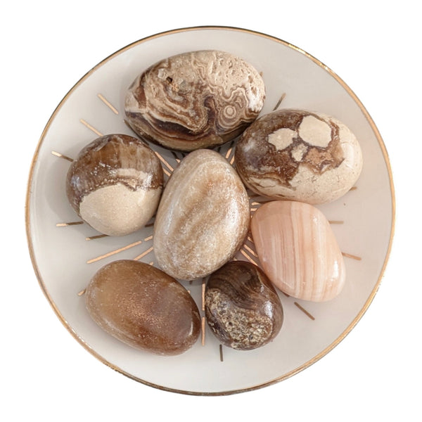Root Beer Himalayan Calcite Tumblestone - Rare Gemstone - Grounding Energy - Root Chakra Stone